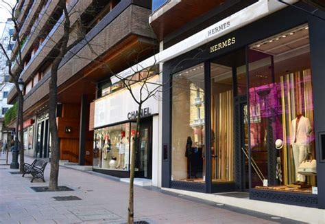 hermes calle serrano|calle serrano shopping street.